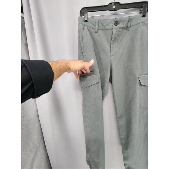 Club Monaco Pants Mens 29 Gray Cargo Chino Utility Flap Pockets Workwear Casual - Picture 3 of 11